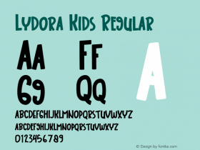 Lydora Kids Version 1.002;Fontself Maker 3.5.2图片样张