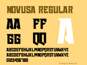 Novusa Version 1.00;December 1, 2020;FontCreator 12.0.0.2525 64-bit Font Sample