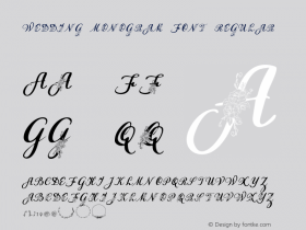 Wedding Monogram FOnt Version 1.00;October 31, 2020;FontCreator 12.0.0.2567 64-bit Font Sample