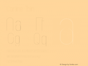 Carline Version 001.000 Font Sample