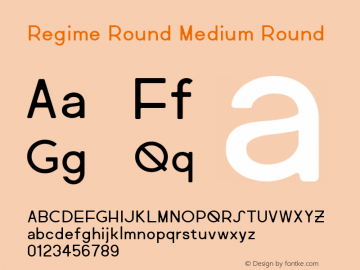Regime Round Medium Round Version 1.000图片样张