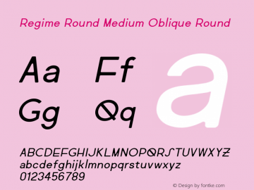 Regime Round Med Obliq Round Version 1.000图片样张