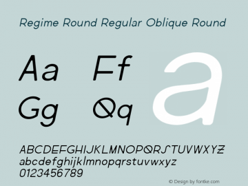 Regime Round Reg Obliq Round Version 1.000图片样张