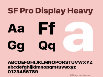 Apple Font W8 Version 15.0d4e20图片样张