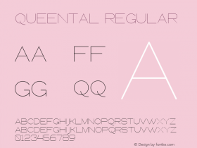 Queental Version 1.003;Fontself Maker 3.4.0图片样张