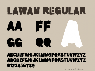 Lawan Version 1.00;October 11, 2020;FontCreator 13.0.0.2630 64-bit Font Sample