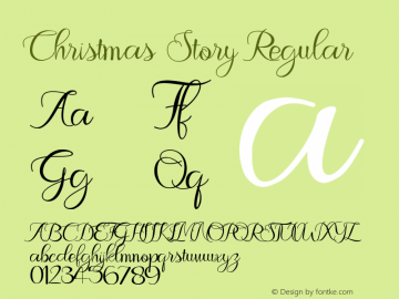 Christmas Story Version 1.00;October 14, 2020;FontCreator 12.0.0.2567 64-bit Font Sample