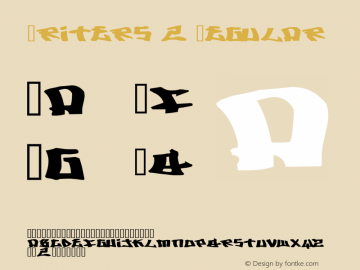 Writers 2 Regular 1.00 Font Sample