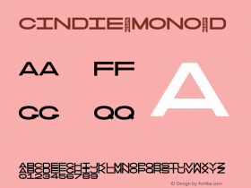 Cindie Mono D Version 2.000图片样张