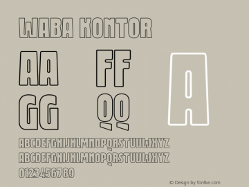 Waba Kontor Version 1.000;hotconv 1.0.109;makeotfexe 2.5.65596 Font Sample