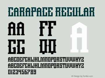 Carapace Version 1.001;Fontself Maker 3.5.4 Font Sample