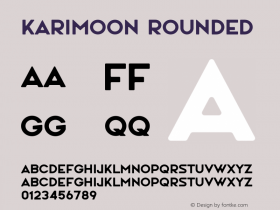 Karimoon Rounded Version 1.002;Fontself Maker 3.5.1 Font Sample