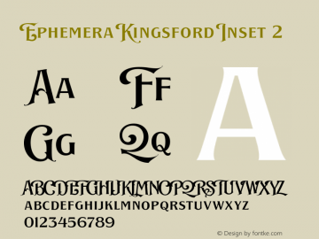 Ephemera Kingsford Inset 2 Version 1.000;hotconv 1.0.109;makeotfexe 2.5.65596图片样张