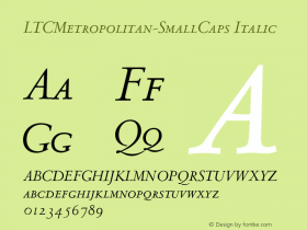 LTCMetropolitanSmallCaps-Ita Version 1.001图片样张
