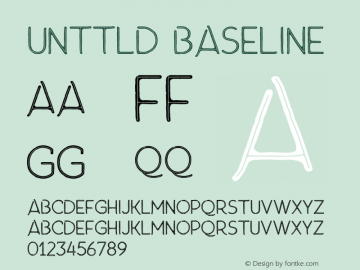 unttld baseline Version 1.000;hotconv 1.0.109;makeotfexe 2.5.65596图片样张
