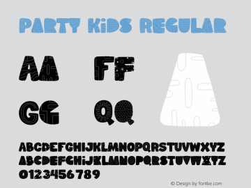 Party Kids Version 1.001;Fontself Maker 3.5.3图片样张