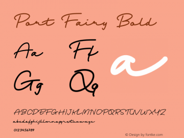 Port Fairy Bold Version 1.00;October 21, 2020;FontCreator 13.0.0.2683 64-bit Font Sample