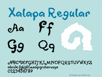 Xalapa W05 Regular Version 1.00 Font Sample