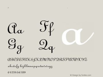 Linoscript-Light Regular Unknown Font Sample