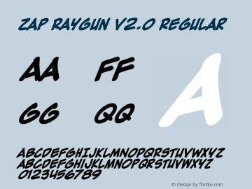 Zap Raygun V2.0 W05 Bold Version 4.10图片样张