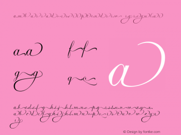 Ambassador Script Ends I W05 Rg Version 1.00 Font Sample