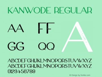 KANWODE Version 1.003;Fontself Maker 3.5.3 Font Sample