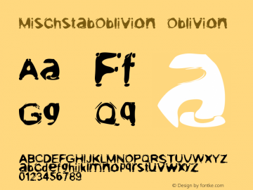 MischstabOblivion Oblivion Version 001.000 Font Sample