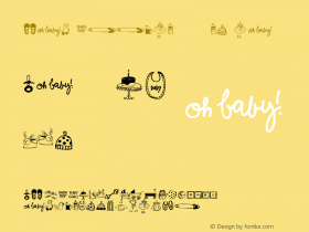 Baby Doodles W95 Version 1.1 Font Sample