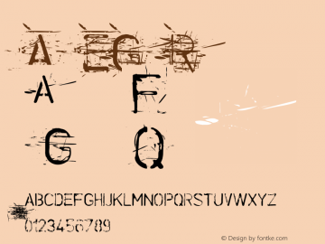Allied EngineGreased W05 Rg Version 4.10 Font Sample