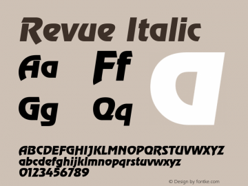 Revue Italic 1.0 Sat May 29 17:55:14 1993图片样张