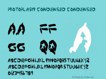 Protoplasm Condensed Condensed 1 Font Sample