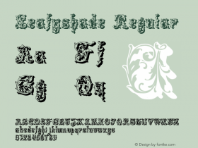 Leafyshade Regular Version 1.0; 2001; initial release图片样张