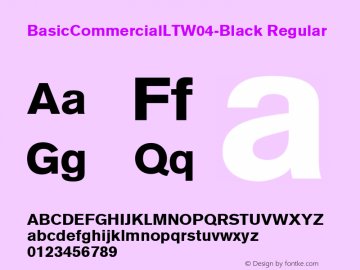 Basic Commercial LT W04 Black Version 1.00图片样张