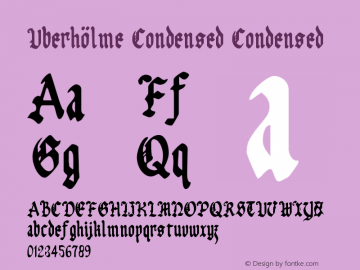 Uberhölme Condensed Condensed 002.000图片样张