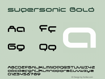 supersonic Bold Macromedia Fontographer 4.1.5 07.10.2001图片样张