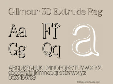 Gillmour 3D Extrude Reg 1.0图片样张