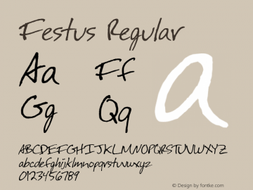 Festus Version 1.0; 1999; initial release图片样张