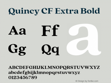 Quincy CF Extra Bold 4.100图片样张