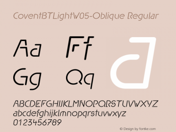 Covent BT Light W05 Oblique Version 1.00图片样张