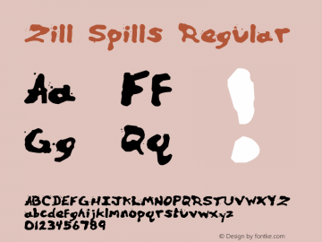 Zill Spills Regular Version 1.00图片样张