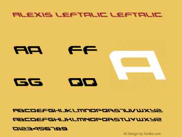 Alexis Leftalic Leftalic 001.000图片样张