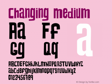 Changing Version 1.1 Font Sample