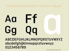 Ciutadella Rounded W05 Medium Version 2.10 Font Sample