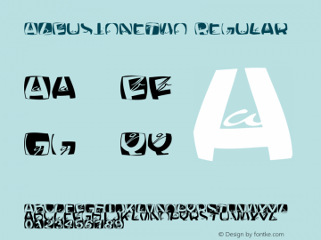 AZFusioneTwo Regular 1.0 Font Sample