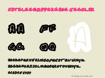 KathleenUppercase Regular Macromedia Fontographer 4.1.5 11/3/01 Font Sample