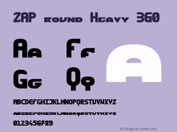 ZAP round Heavy 360 Version 1.000;hotconv 1.0.109;makeotfexe 2.5.65596图片样张