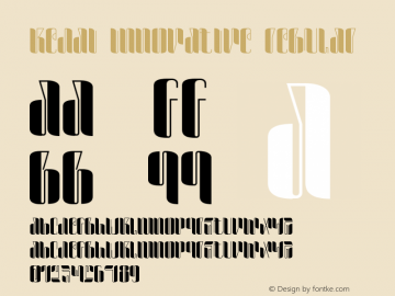 KEDAI INNOVATIVE Version 1.00;December 21, 2020;FontCreator 12.0.0.2525 64-bit Font Sample