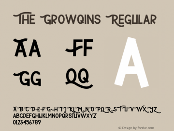 The Growqins Version 1.00;December 27, 2020;FontCreator 12.0.0.2525 64-bit Font Sample