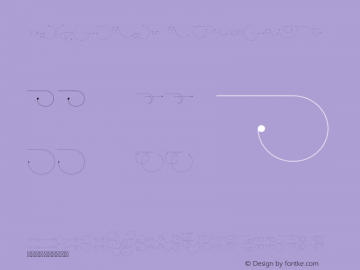 BlueGold Ornaments Version 1.002;Fontself Maker 3.0.0-3图片样张
