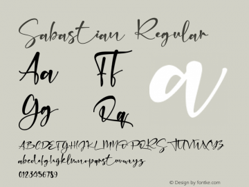 Sabastian Version 1.00;October 11, 2020;FontCreator 12.0.0.2567 64-bit Font Sample